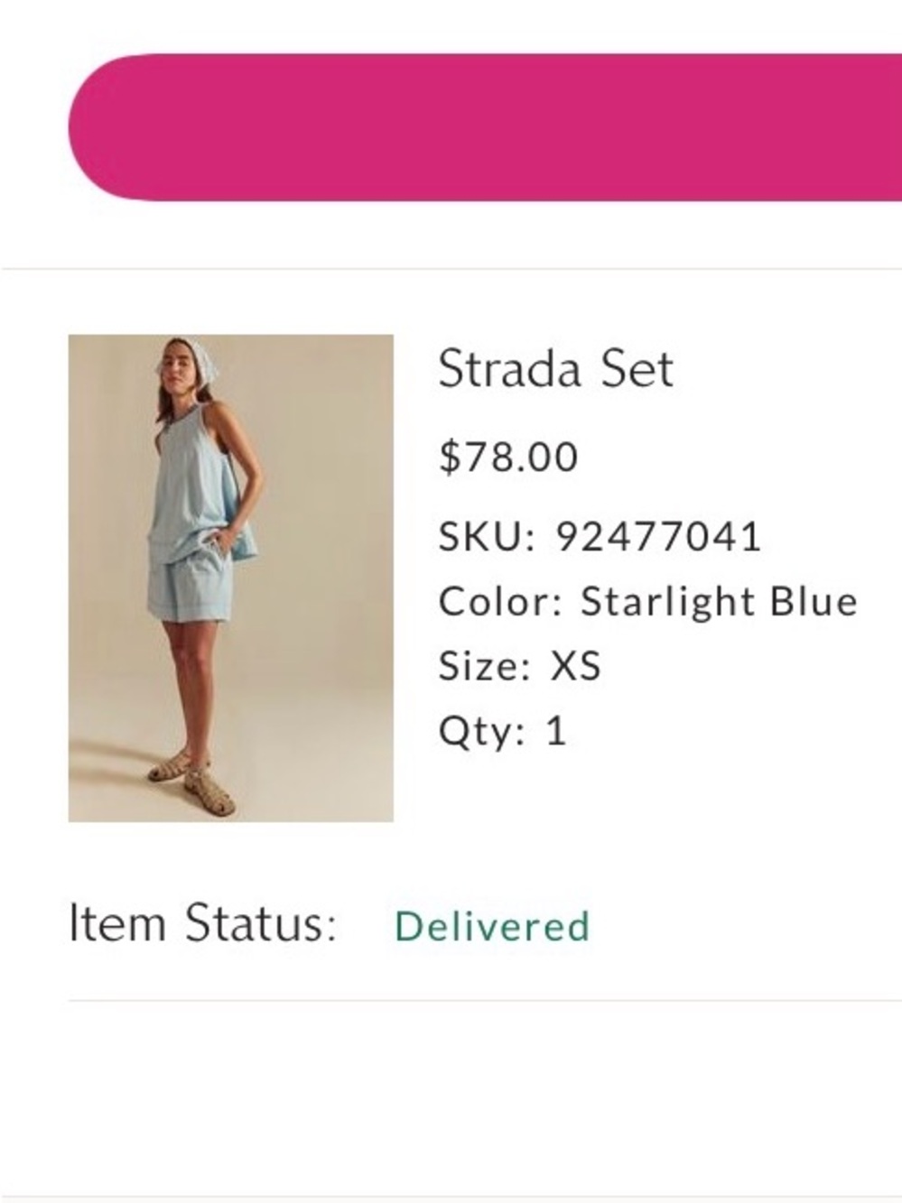 Free People Starlight Blue Strada Set